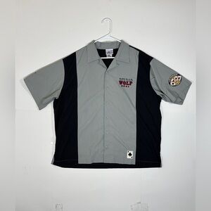 Vintage Disney Gray Big Bad Wolf Hold em Poker Club Shirt Sz XL Disneyland 1990s